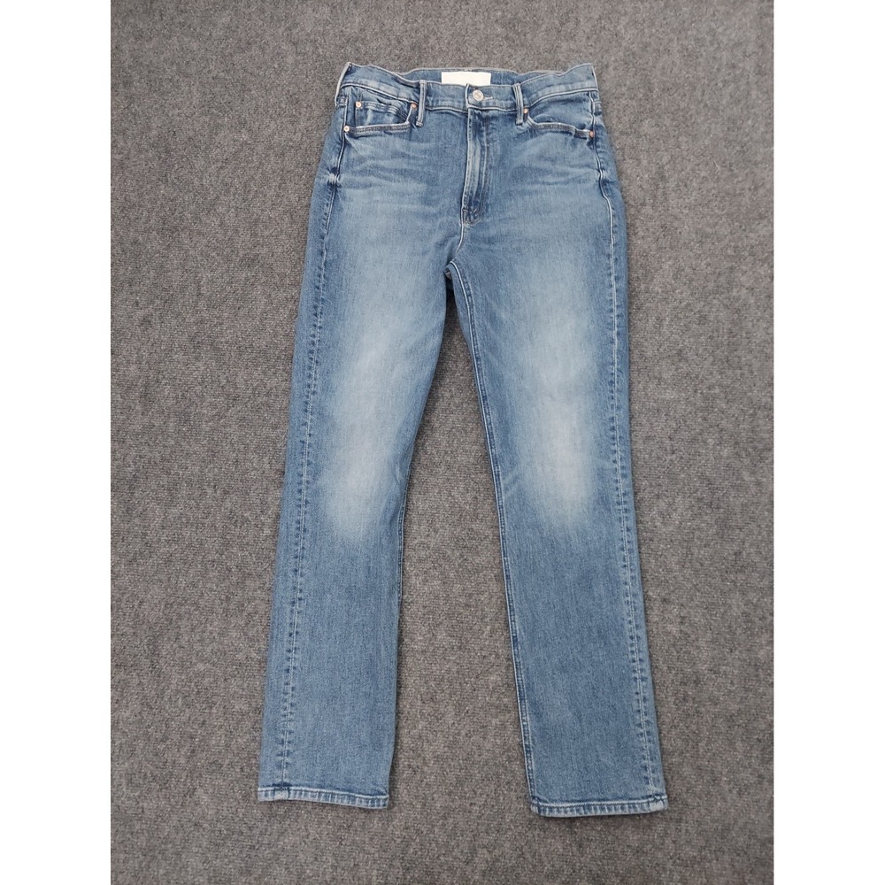 Mother Superior Jeans Womens 29 Blue Dazzler Flood Sweet Petals Medium Wash